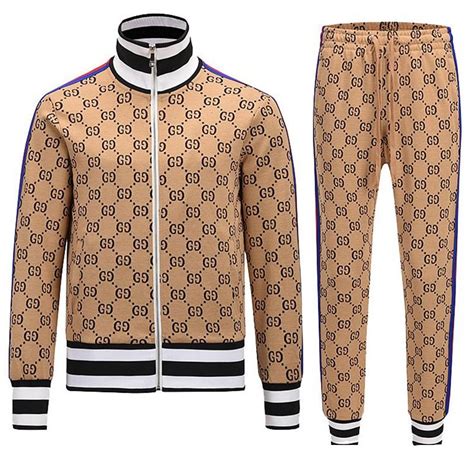 gucci tiger blue tracksuit|Gucci men's tracksuit.